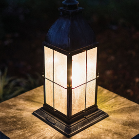 Bingham 120V Outdoor Pier Mount Lantern